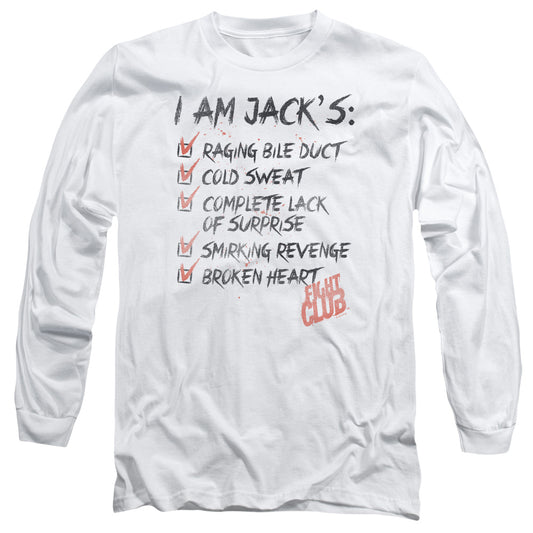 Fight Club™ Long Sleeve Shirt - Jack's - Unisex Adult Long Sleeve T-Shirt - Brad Pitt, Tyler Durden, Edward Norton, David Fincher