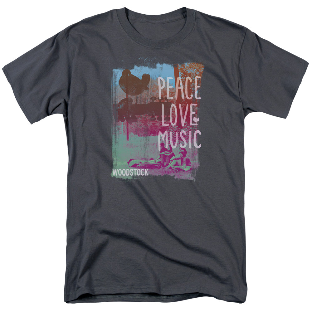 Woodstock™ Music Festival Shirt - Officially Licensed - 3 Days Of Music And Peace - Plm - Adult Unisex Short Sleeve T-Shirt