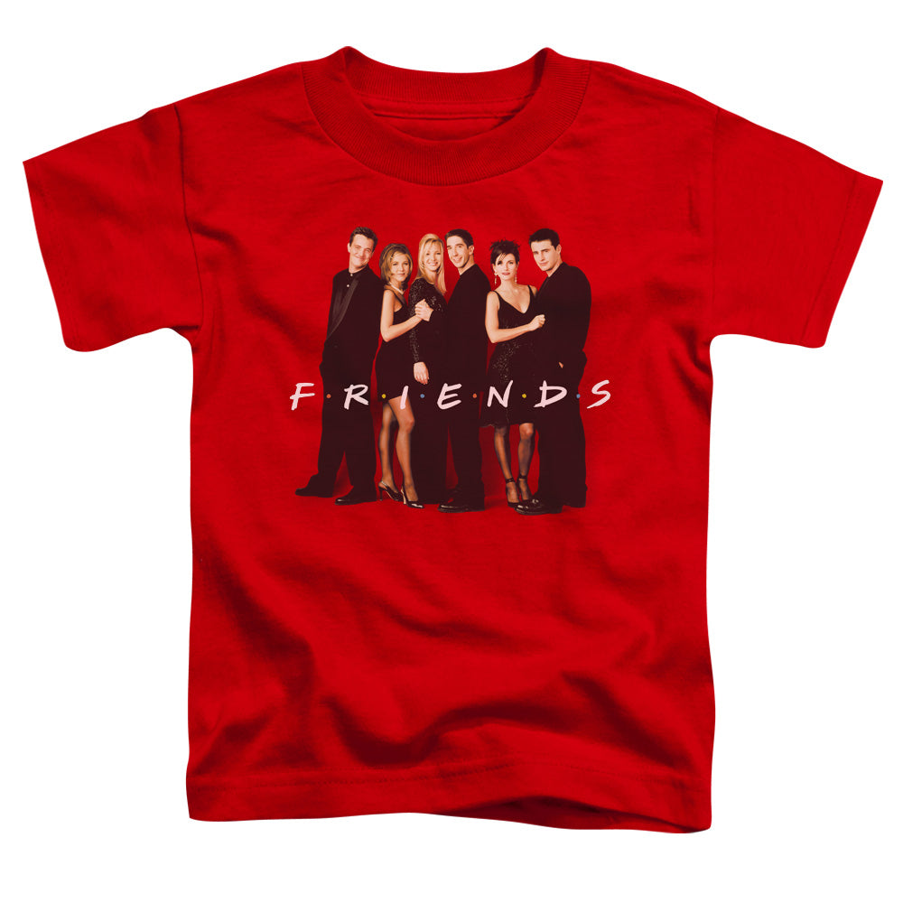 Friends - Cast In Black Short Sleeve Toddler Tee - Forces Of Mankind