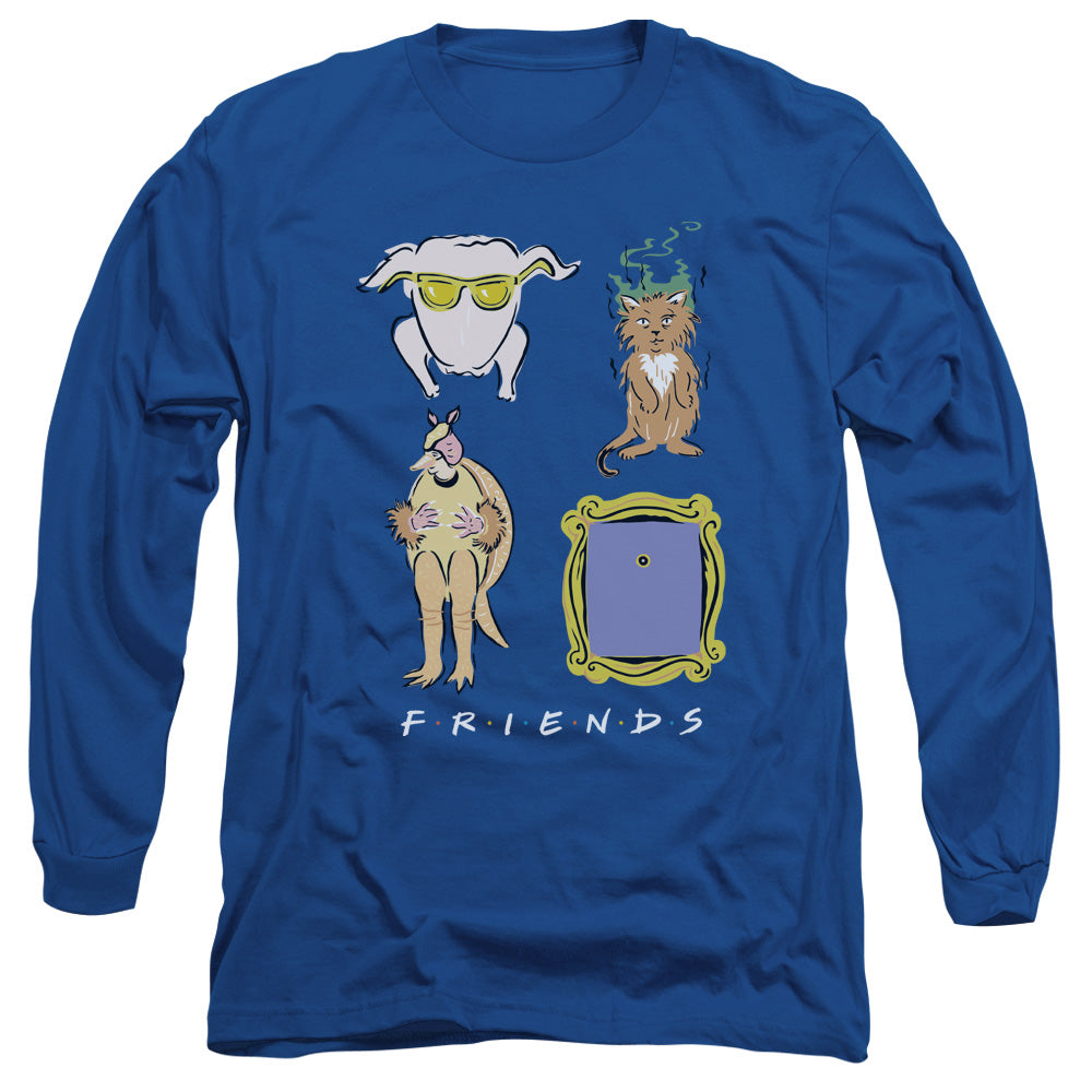 Friends - Symbols - Unisex Adult Long Sleeve T-Shirt - Friends TV Show, Gift, Shirt, Rachel, Monica, Central Perk, Joey