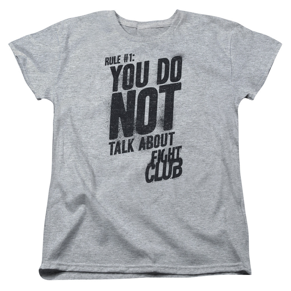 Fight Club™ Women Shirt - Officially Licensed - Rule 1 - Short Sleeve Women's Tee