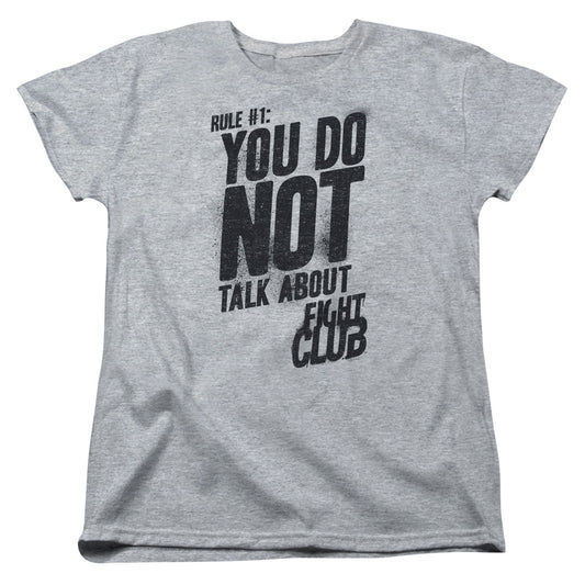 Fight Club™ Women Shirt - Officially Licensed - Rule 1 - Short Sleeve Women's Tee