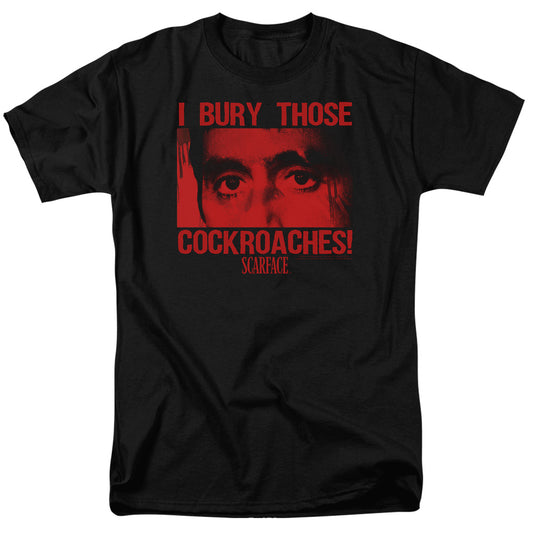 Scarface™ Crime Movie Shirt - Cockroaches - Officially Licensed - Adult Unisex Short Sleeve T-Shirt