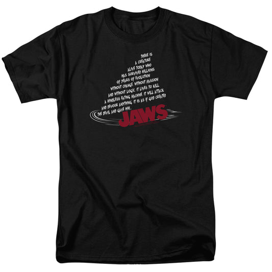 Jaws™ Movie Shirt - Officially Licensed - Adult Unisex, Men, Women Short Sleeve T-Shirt - Dorsal Text