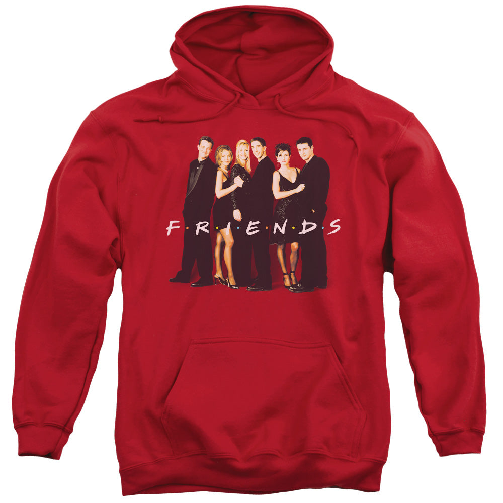 Friends - Cast In Black Adult Pull Over Hoodie - Forces Of Mankind