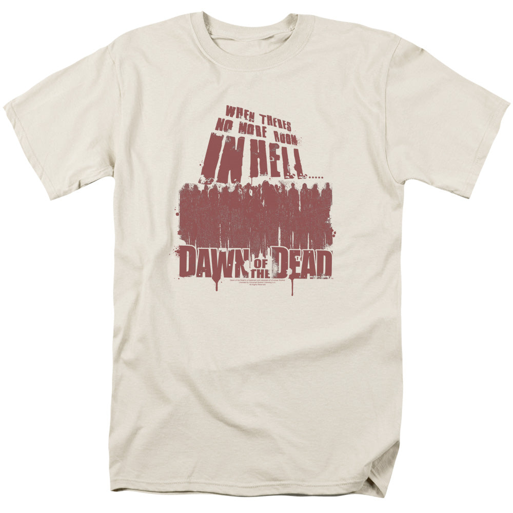 Dawn Of The Dead™ Shirt - Officially Licensed - No More Room - Horror Action Film - Adult Unisex Short Sleeve T-Shirt