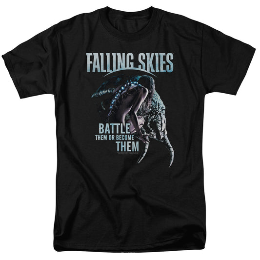 Falling Skies™ TV Show Shirt - Officially Licensed - Adult Unisex Short Sleeve T-Shirt - Battle Or Become