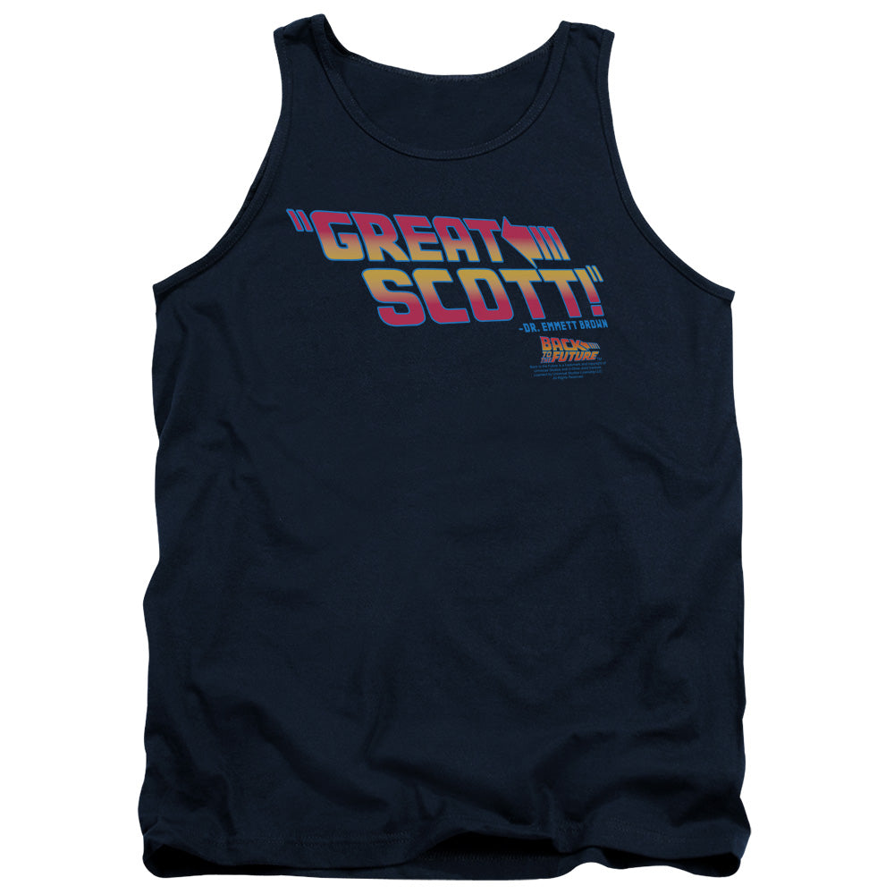 Back To The Future - Great Scott Adult Tank - Forces Of Mankind