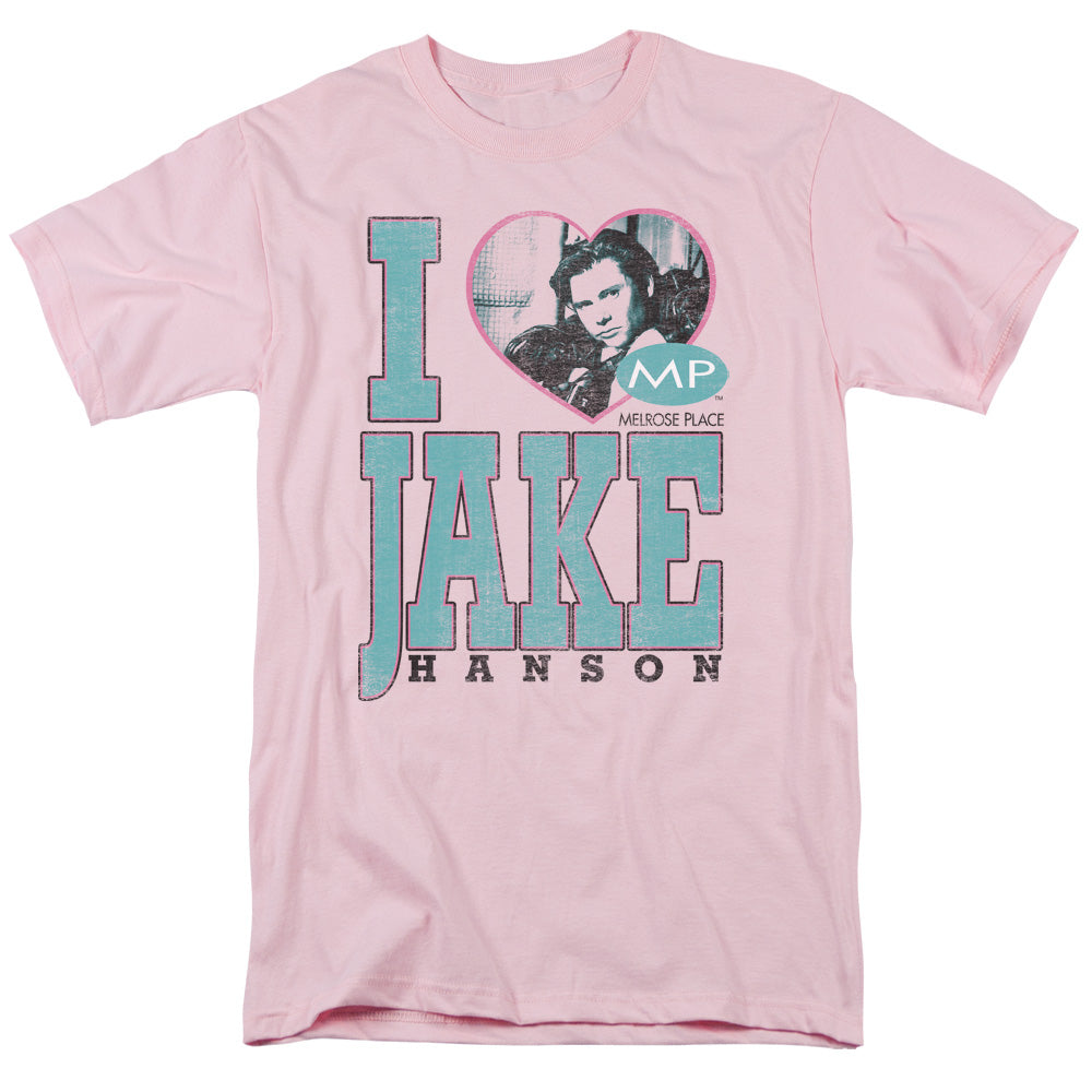 Melrose Place™ TV Show Shirt - I Heart Jake Hanson - Officially Licensed - Adult Unisex Short Sleeve T-Shirt