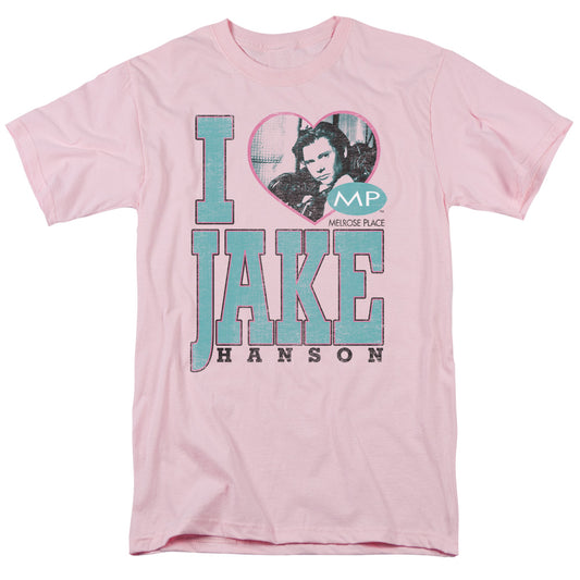 Melrose Place™ TV Show Shirt - I Heart Jake Hanson - Officially Licensed - Adult Unisex Short Sleeve T-Shirt