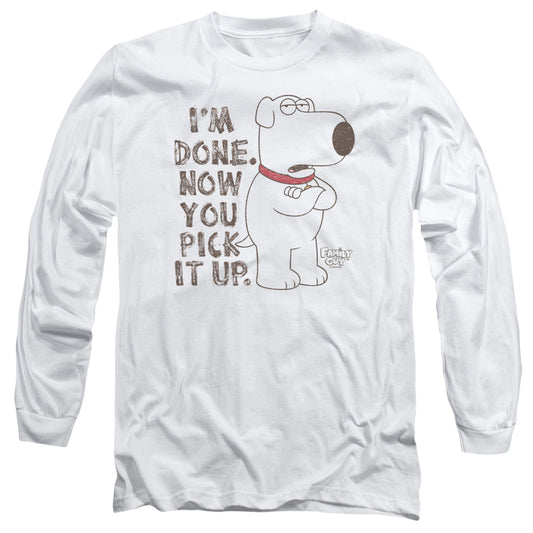 Family Guy - Pick It Up - Unisex Adult Long Sleeve T-Shirt - Peter Griffin, Stewie, Cartoon, Netflix, HBO, Film, TV, Vintage