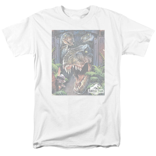 Jurassic Park™ Shirt Vintage - Officially Licensed - Giant Door - Adult Unisex Short Sleeve T-Shirt