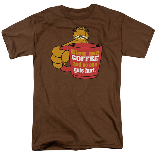 Garfield™ Shirt - Officially Licensed - Adult Unisex Short Sleeve T-Shirt - Give Me Coffee