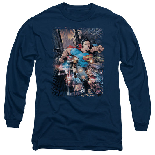 Superman - Action Comics #1 - Unisex Adult Long Sleeve T-Shirt - Dc Comics, Vintage, Man Of Steel, Justice League, Super Hero, Men Women