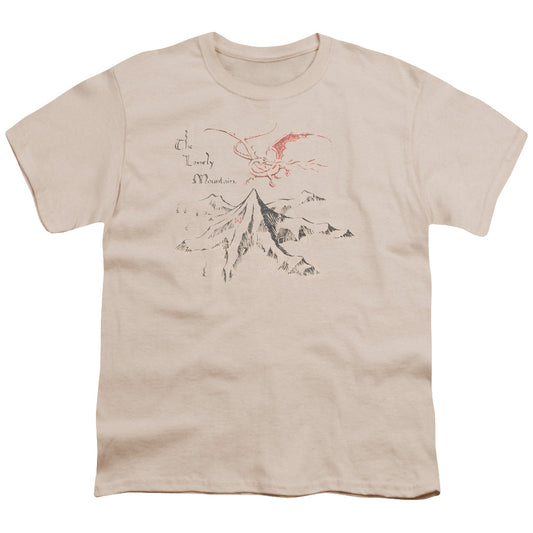 The Hobbit™ - Youth Kids T-Shirt (Ages 7+) - Short Sleeve Youth T Shirt - Lonely Mountain - Officially Licensed - S M L XL