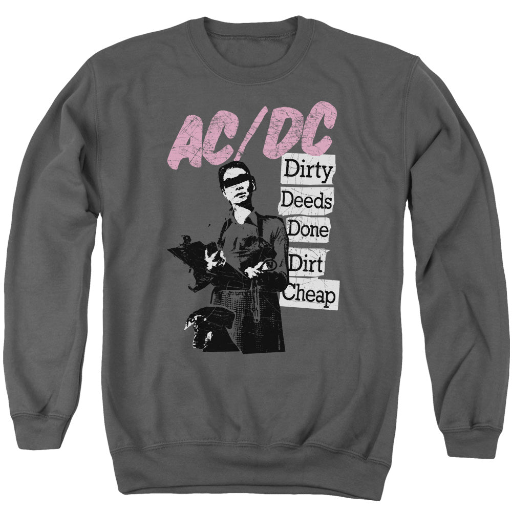 Acdc - Dirty Deeds Adult Crewneck Sweatshirt - Forces Of Mankind