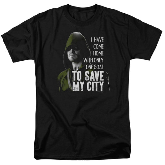 Arrow™ TV Show Shirt - Officially Licensed - Save My City - DC Comics - Green Arrow - Adult Unisex Short Sleeve T-Shirt