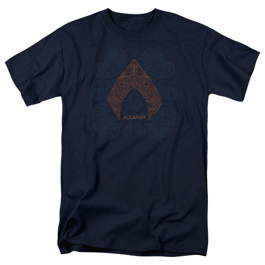 Aquaman™ Movie Shirt - Officially Licensed - Aqua Paisley - Adult Unisex Short Sleeve T-Shirt