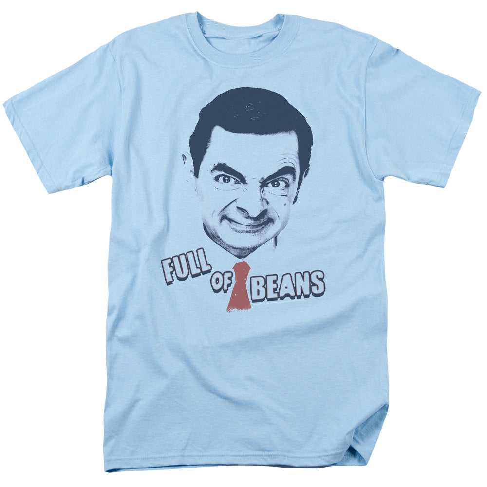Mr Bean™ Shirt - Officially Licensed - Full Of Beans - Adult Unisex Short Sleeve T-Shirt