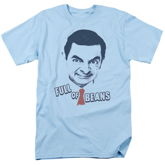 Mr Bean™ Shirt - Officially Licensed - Full Of Beans - Adult Unisex Short Sleeve T-Shirt