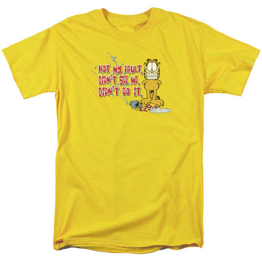 Garfield™ Shirt - Officially Licensed - Adult Unisex Short Sleeve T-Shirt - Not My Fault