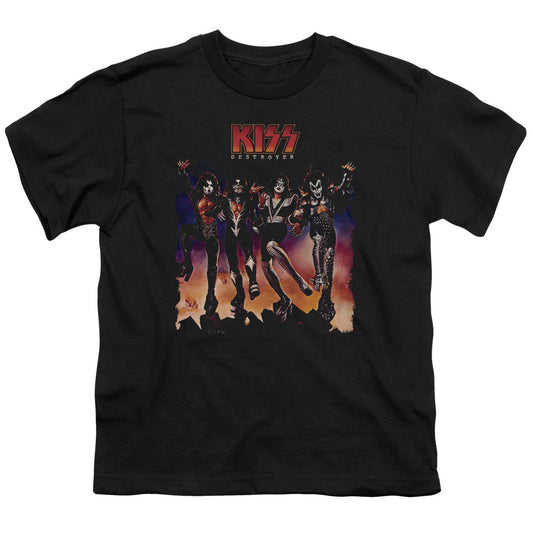 KISS™ - Youth Kids T-Shirt (Ages 7+) - Short Sleeve Youth T Shirt - Destroyer Cover - Officially Licensed - S M L XL