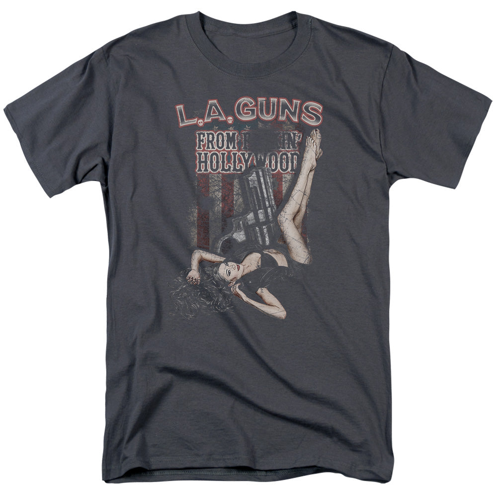 L.A. Guns™ Rock Band Shirt - Officially Licensed - Adult Unisex Short Sleeve T-Shirt - LA Guns Vintage Gift - From Hollywood