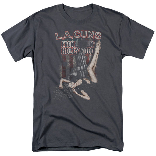 L.A. Guns™ Rock Band Shirt - Officially Licensed - Adult Unisex Short Sleeve T-Shirt - LA Guns Vintage Gift - From Hollywood