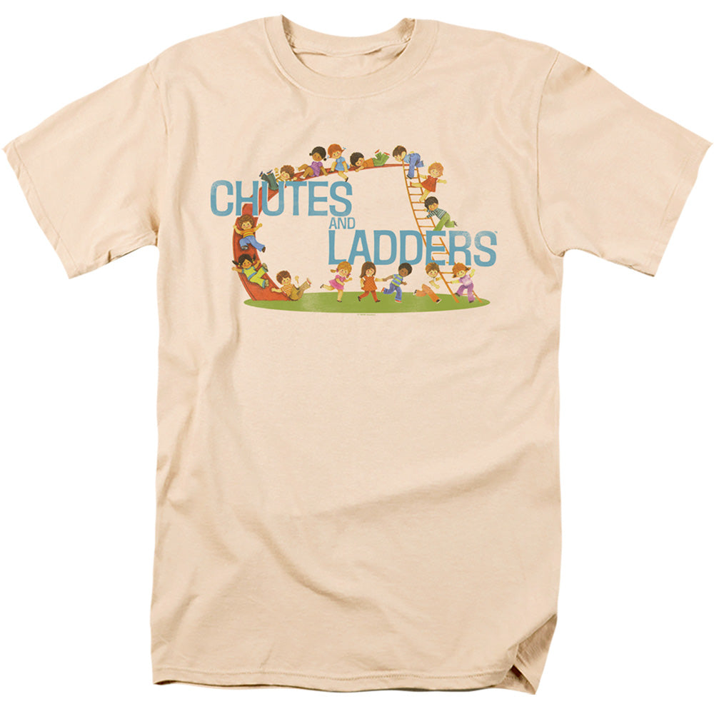 Chutes And Ladders™ Game Shirt - Officially Licensed - Vintage Chutes And Ladders - Adult Unisex Short Sleeve T-Shirt
