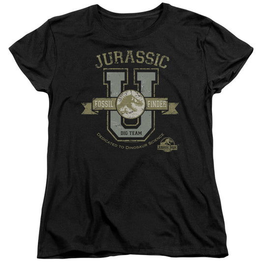 Jurassic Park - Jurassic U Short Sleeve Women's Tee - Forces Of Mankind