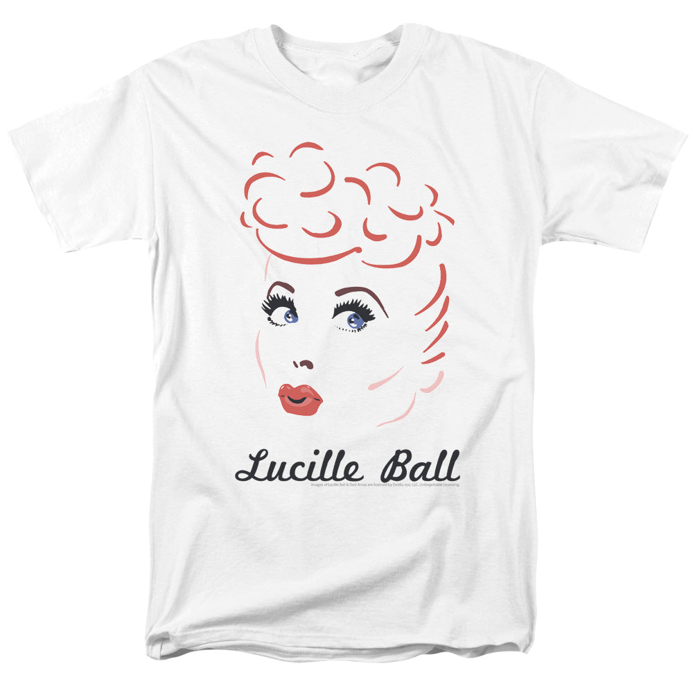 Lucille Ball™ Shirt - Officially Licensed - Drawing - I Love Lucy - Hollywood Star - Adult Unisex Short Sleeve T-Shirt