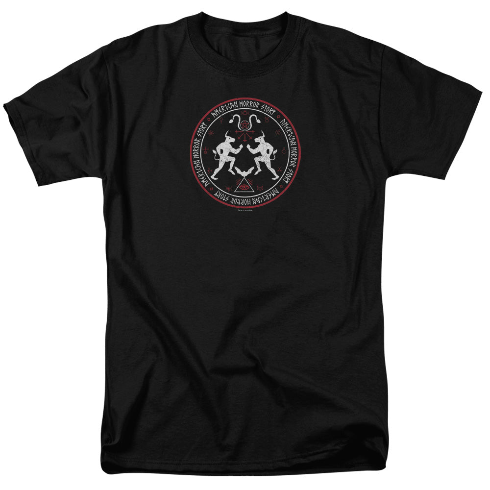 American Horror Story™ Shirt - Adult Unisex Short Sleeve T-Shirt - Coven Minotaur Sigil - Officially Licensed - AHS Harmons