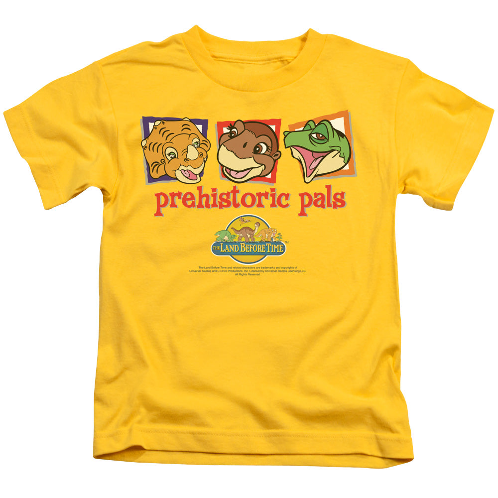 Land Before Time - Juvenile Kids T-Shirt (Ages 4-7) - Short Sleeve Juvenile T-Shirt Tee - Prehistoric Pals - Size 4 5 6 7