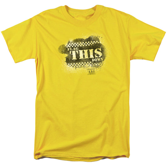 Taxi™ TV Show Shirt - Officially Licensed - Adult Unisex Short Sleeve T-Shirt - Flag This