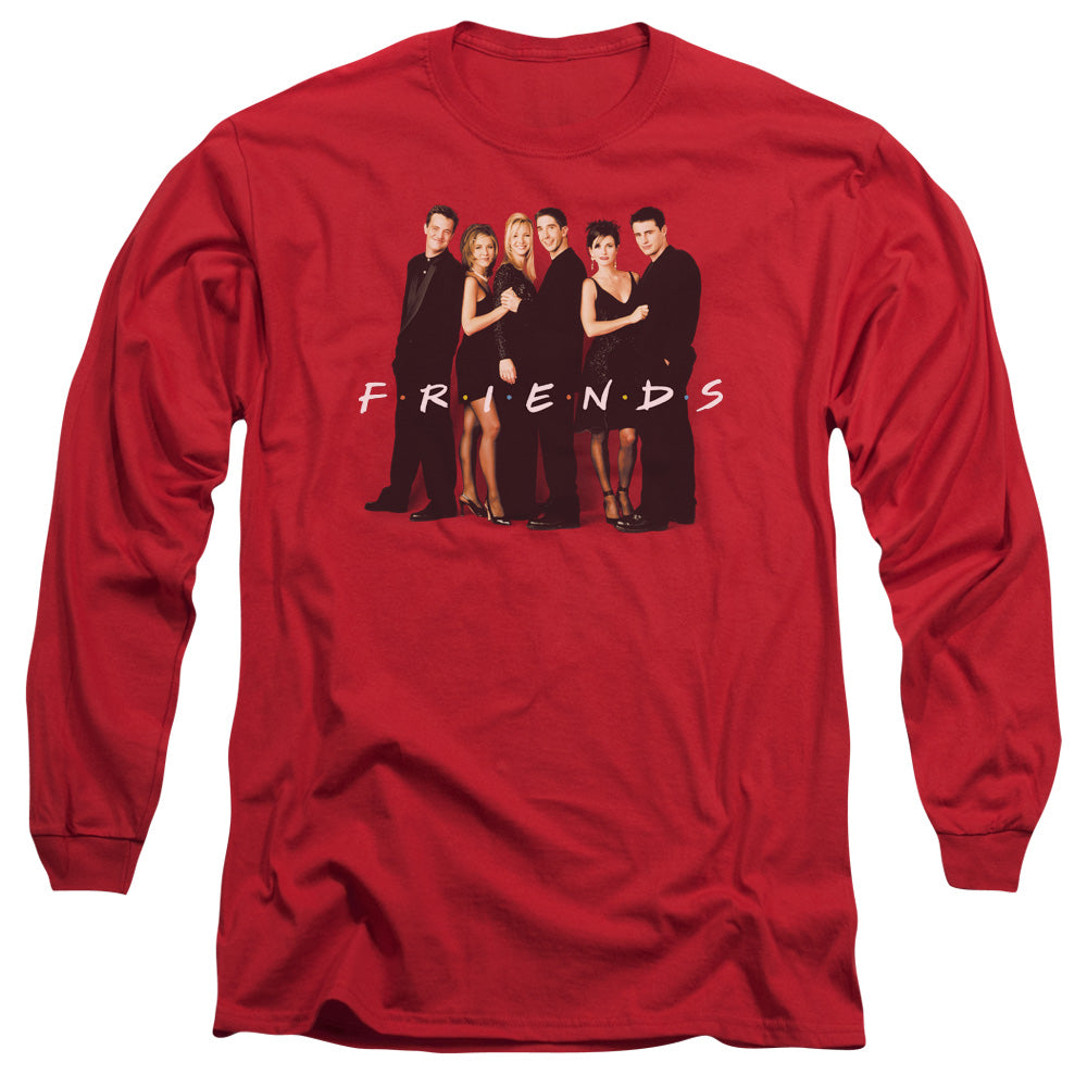 Friends - Cast In Black Long Sleeve Adult 18/1 - Forces Of Mankind