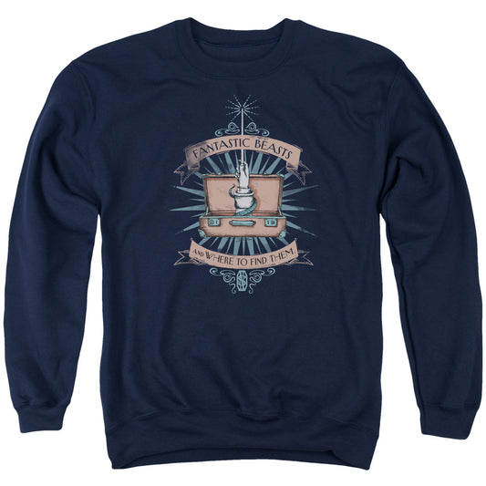 Fantastic Beasts - Briefcase Adult Crewneck Sweatshirt - Forces Of Mankind