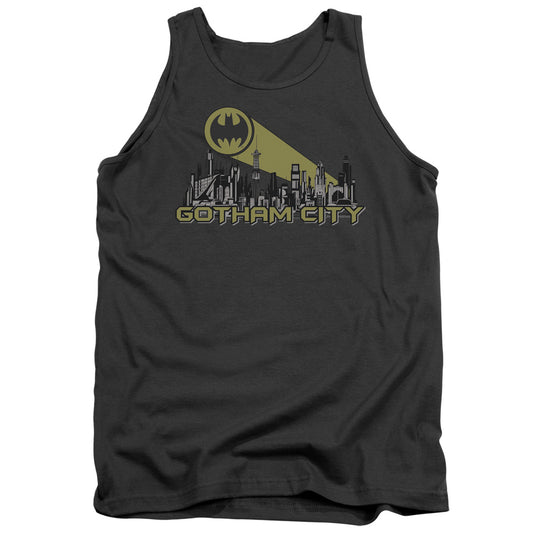Batman - Gotham Skyline Adult Tank - Forces Of Mankind