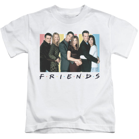 Friends™ - Kids T-Shirt (Ages 4-7) - Cast Logo - Officially Licensed - Short Sleeve Juvenile Kids T Shirt - Size 4 5 6 7