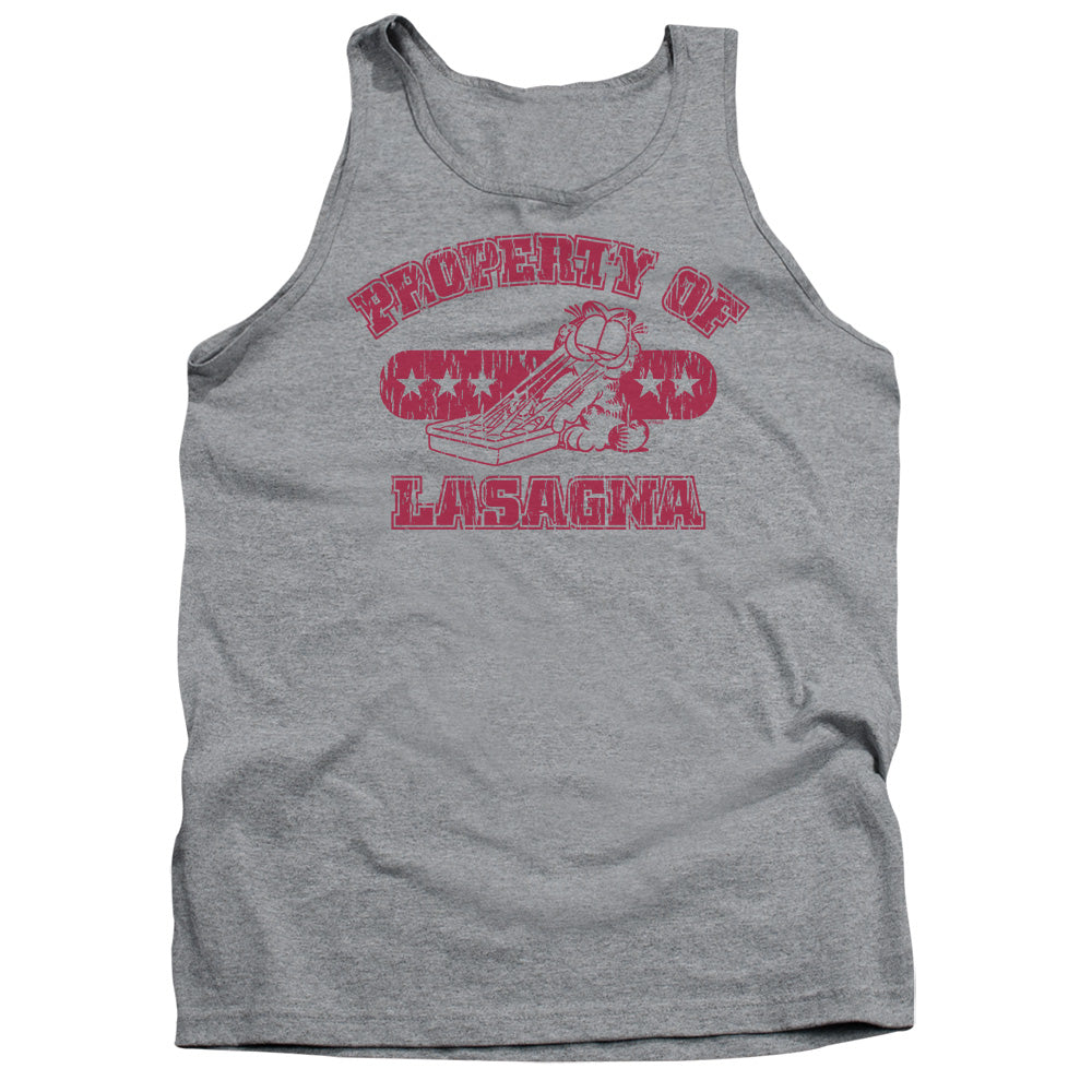 Garfield™ Tank Top - Property Of Lasagna - Officially Licensed - Adult Unisex Tank Top