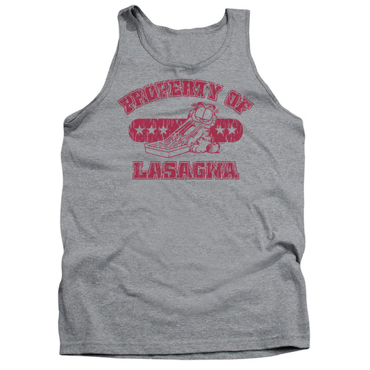 Garfield™ Tank Top - Property Of Lasagna - Officially Licensed - Adult Unisex Tank Top