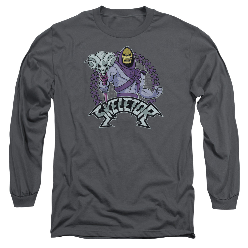 Masters Of The Universe - Skeletor Long Sleeve Adult T-Shirt - He Man Skeletor Motu Heman Grayskull 80s Geek Eternia Power
