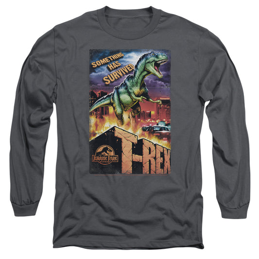 Jurassic Park - Rex In The City Long Sleeve Adult 18/1 - Forces Of Mankind