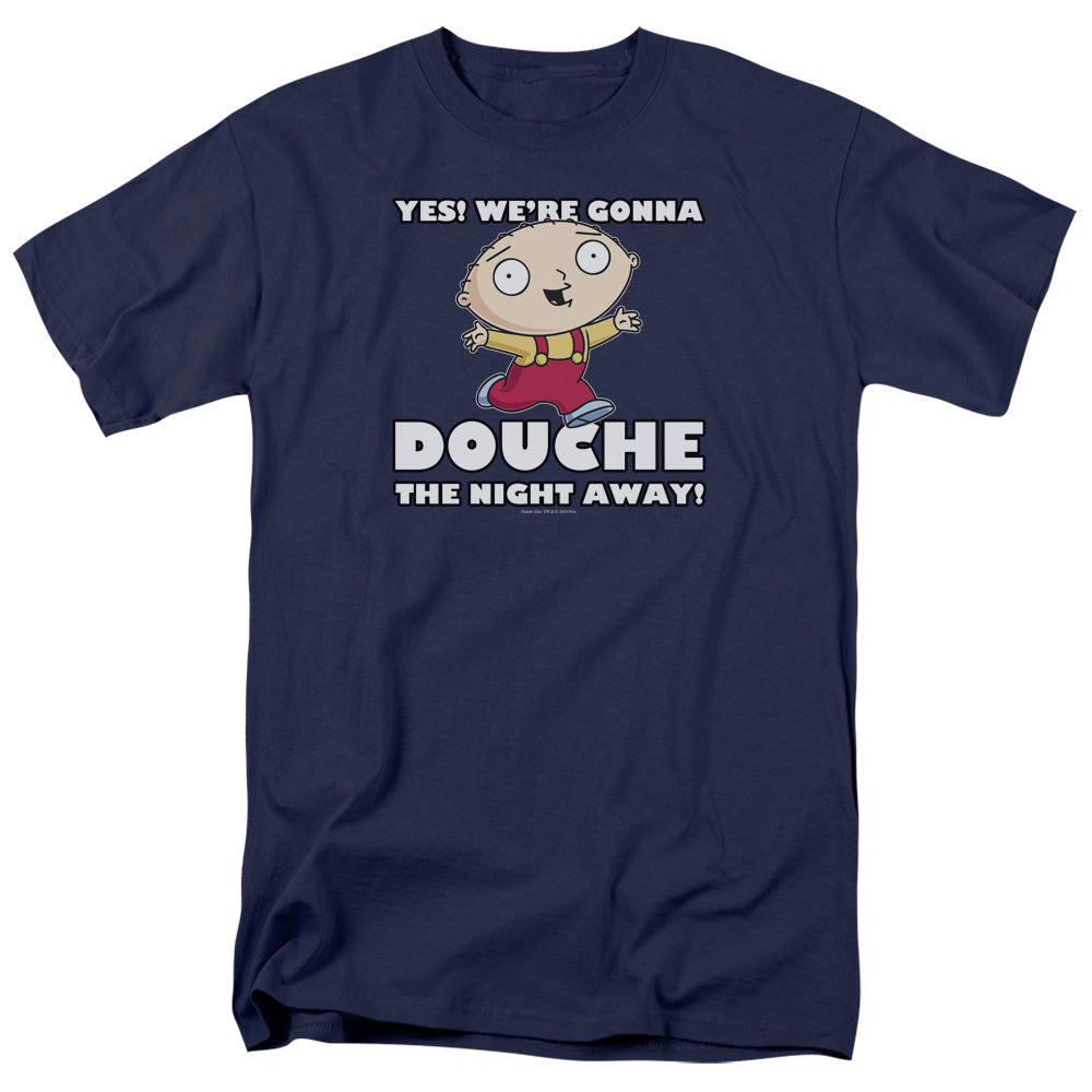 Family Guy™ Shirt - Officially Licensed - Adult Unisex Short Sleeve T-Shirt - Douche The Night Away