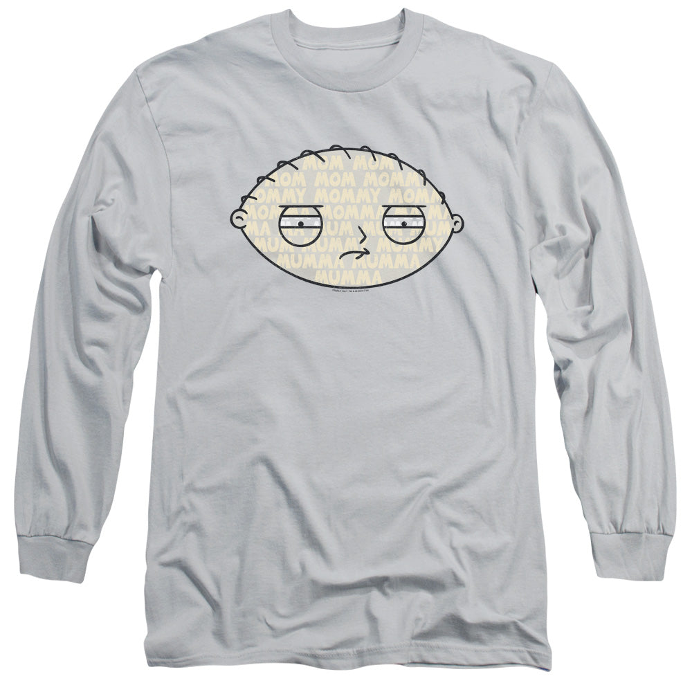 Family Guy - Mom Mom Mom - Unisex Adult Long Sleeve T-Shirt - Peter Griffin, Stewie, Cartoon, Netflix, HBO, Film, TV, Vintage