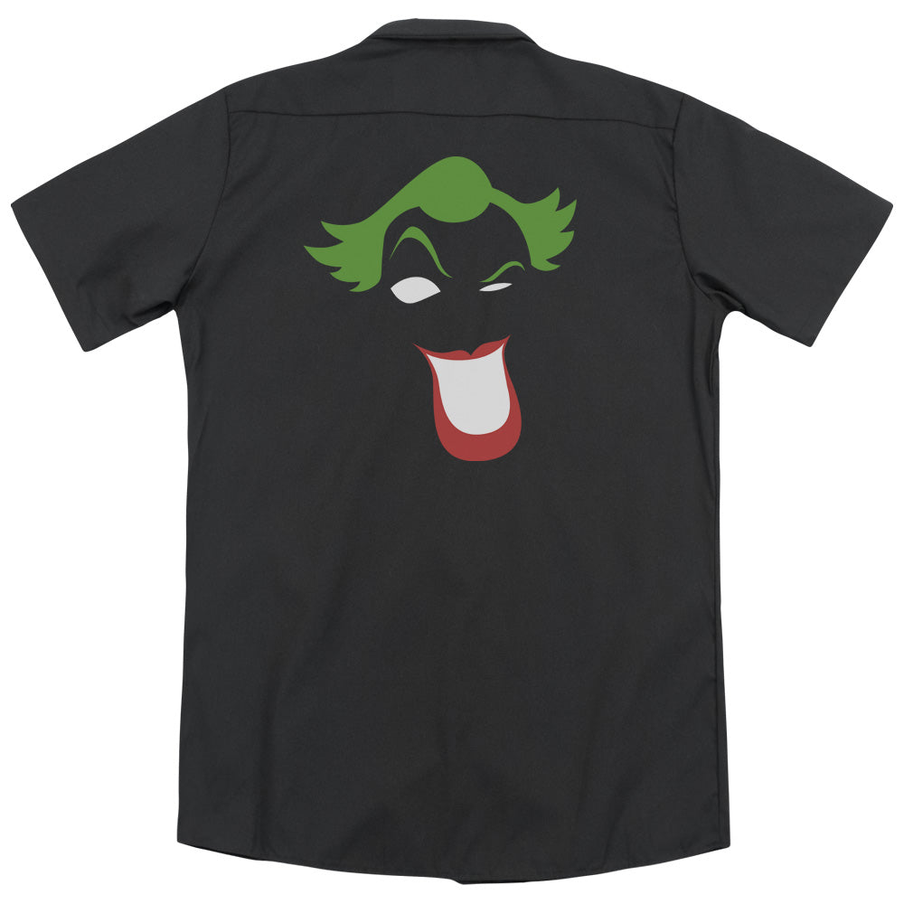 Batman - Joker Simplified - Adult Short Sleeve Work Shirt - Dickies Brand