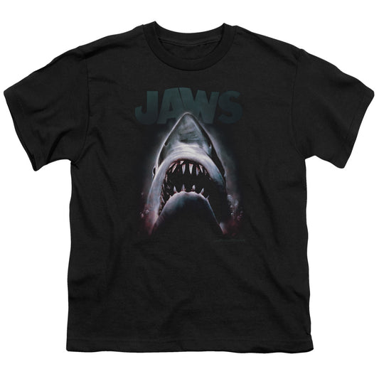 Jaws™ - Youth Kids T-Shirt (Ages 7+) - Short Sleeve Youth T-Shirt Tee Movie - Terror In The Deep - Officially Licensed - S M L XL