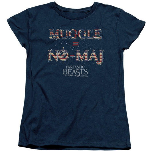 Fantastic Beasts - Uk Us No Maj Short Sleeve Women's Tee - Forces Of Mankind