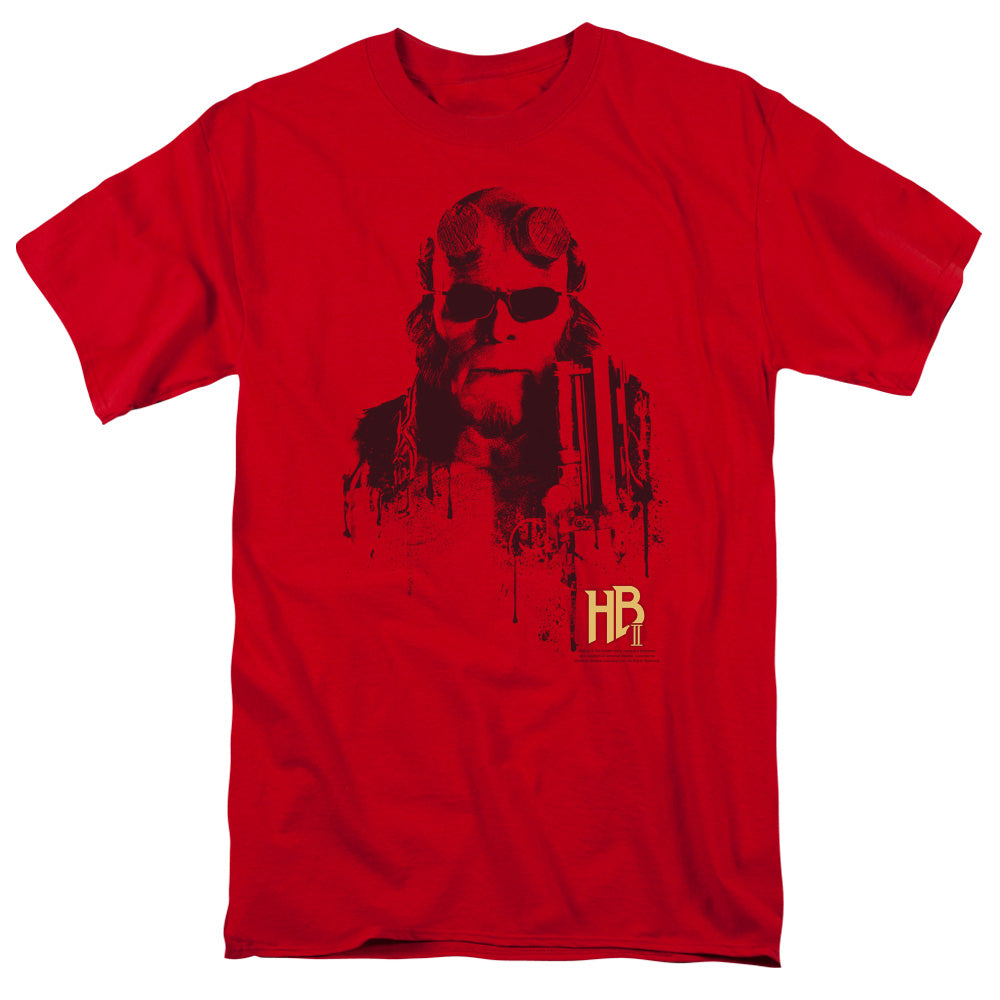 Hellboy™ 2 Shirt - Splatter Gun - Officially Licensed - Adult Unisex Short Sleeve T-Shirt