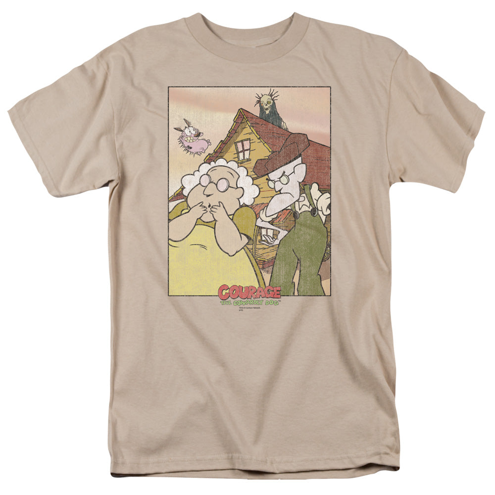 Courage the Cowardly Dog™ Shirt - Officially Licensed - Gothic Courage - Adult Unisex Short Sleeve T-Shirt