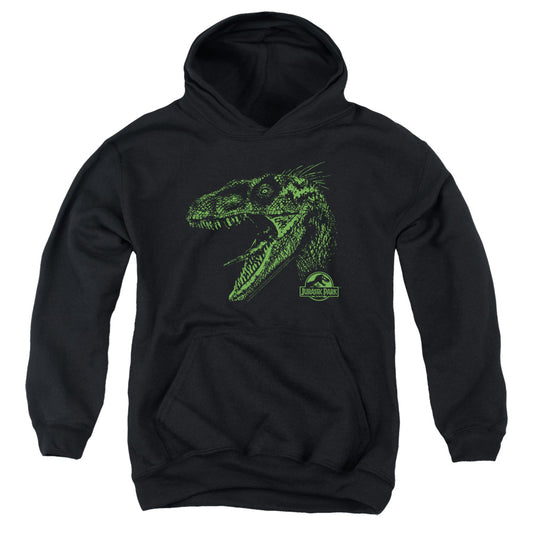 Jurassic Park - Raptor Mount Youth Pull Over Hoodie - Forces Of Mankind
